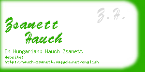 zsanett hauch business card